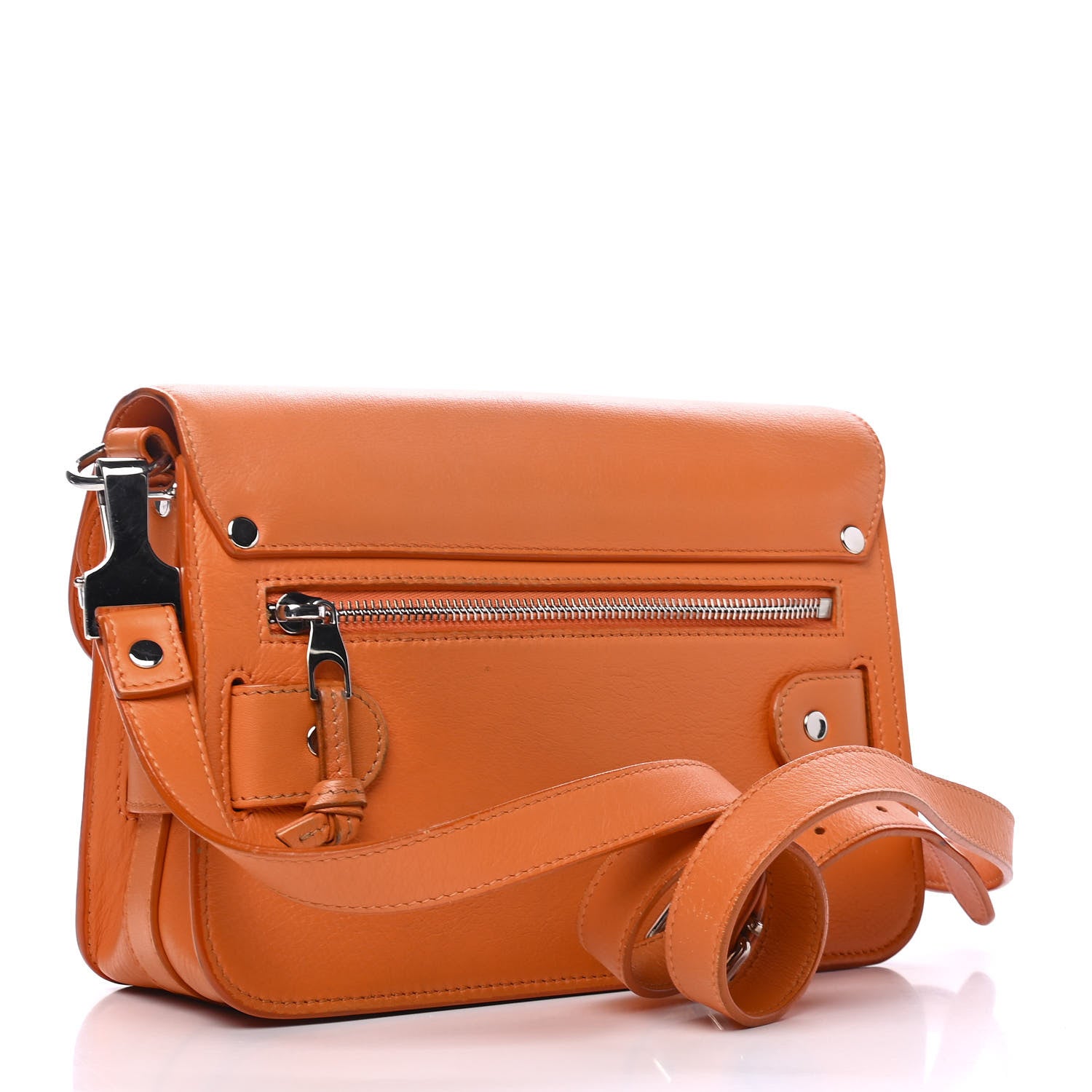 Proenza Schouler Smooth Calfskin Mini PS11 Classic Shoulder Bag Orange 2 of 7