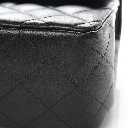 Chanel Lambskin Quilted Jumbo Double Flap Black 11 of 12