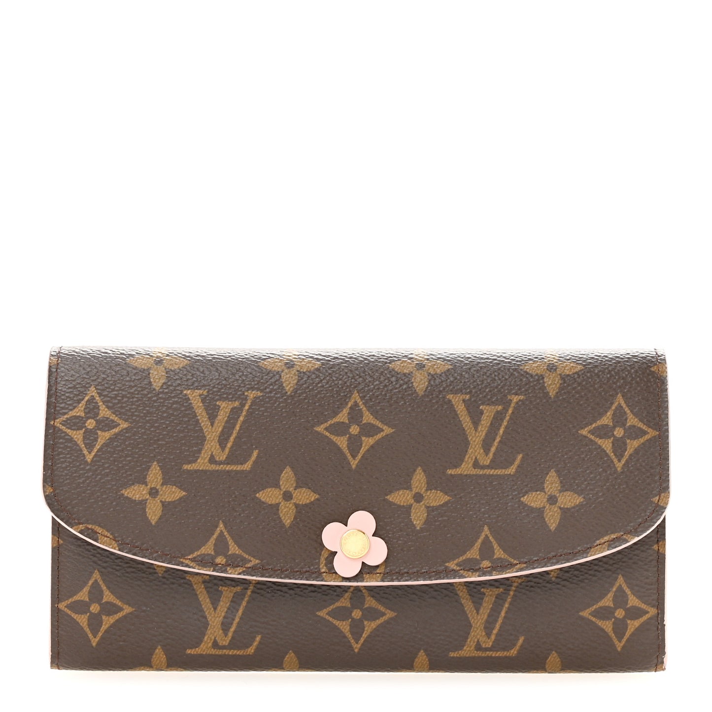 Monogram Bloom Flower Emilie Wallet Fuchsia