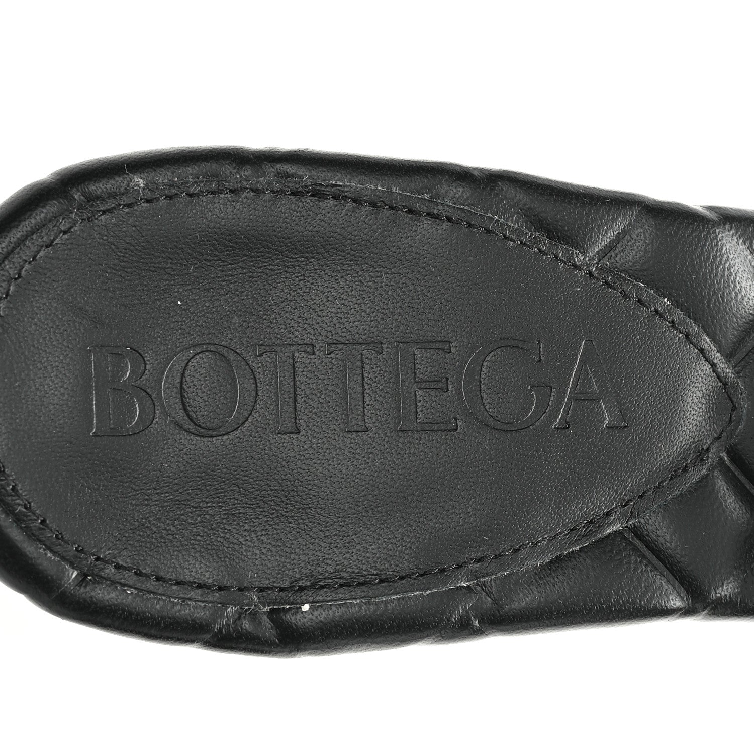 Bottega Veneta Lambskin Weaving Effect Amy Sandals 38.5 Black 8 of 8