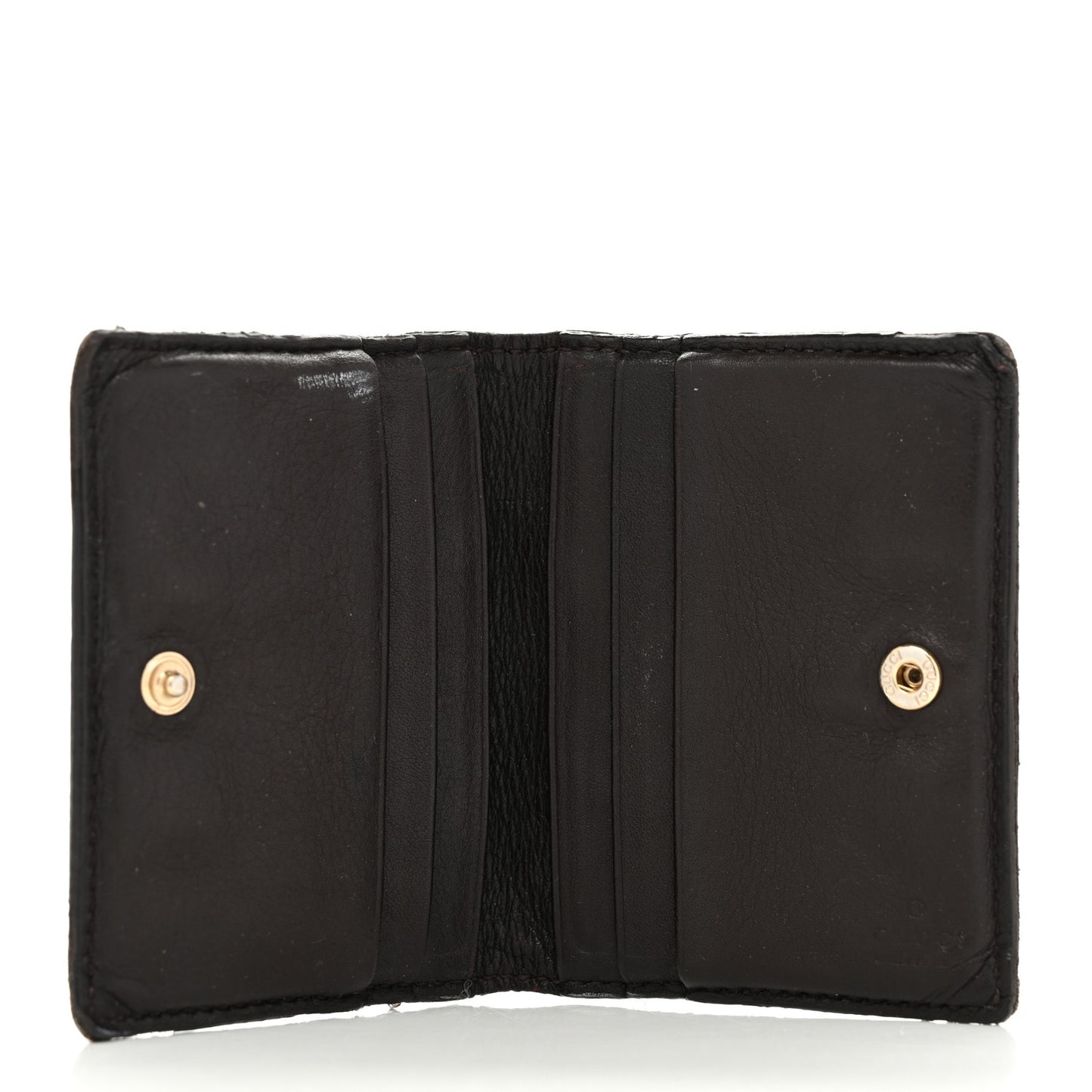 Guccissima Card Holder Brown