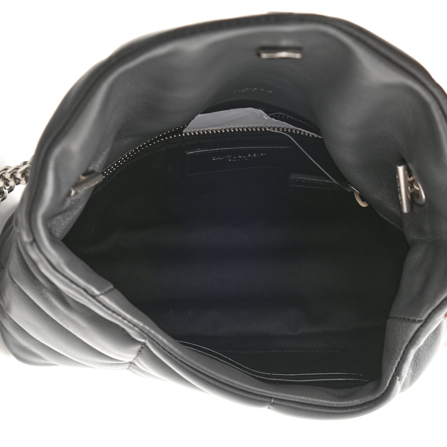 Lambskin Quilted Toy Loulou Puffer Monogram Chain Satchel Storm