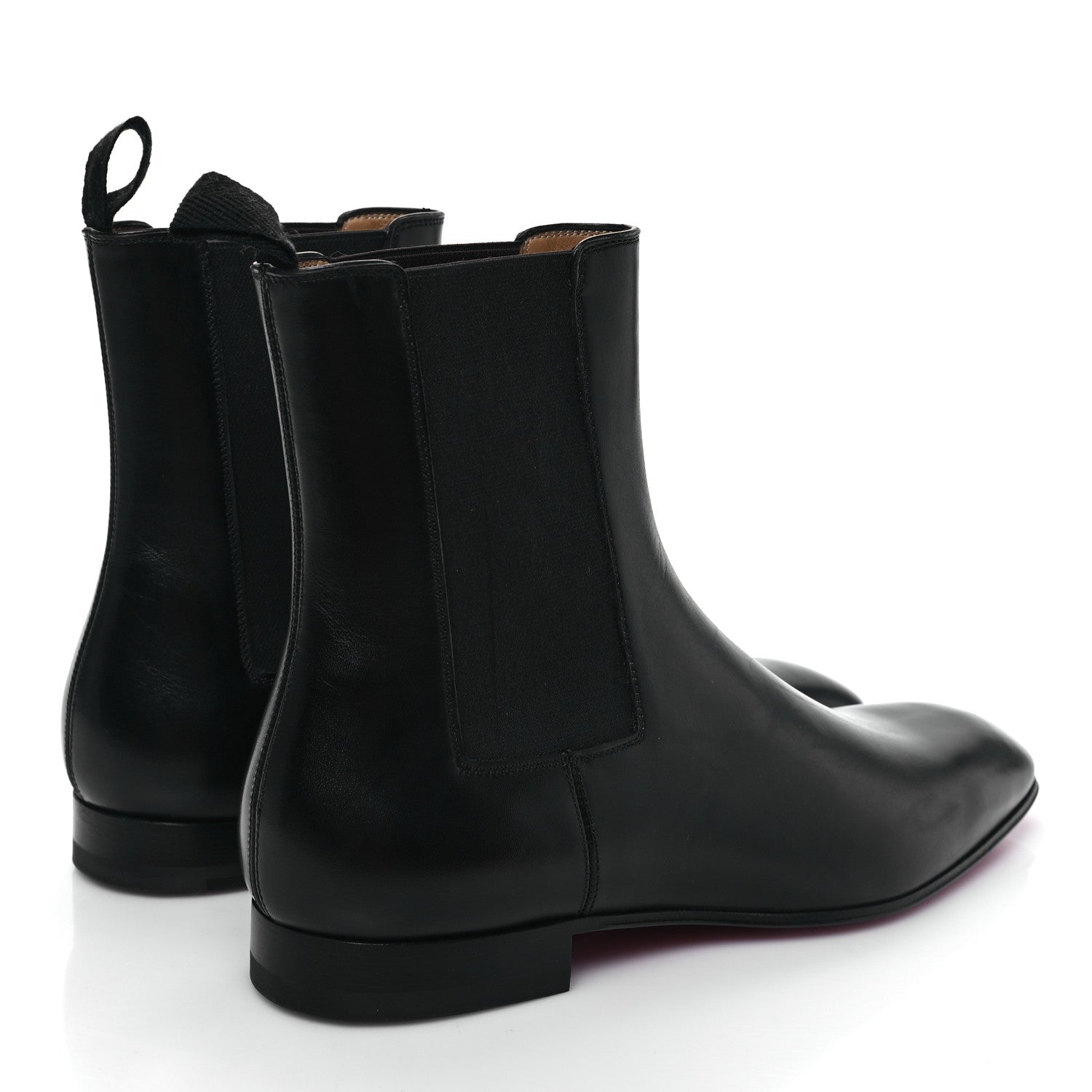 Christian Louboutin Calfskin Roadie Flat Chelsea Boots 40 Black 4 of 7
