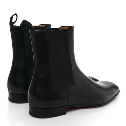 Christian Louboutin Calfskin Roadie Flat Chelsea Boots 40 Black 4 of 7