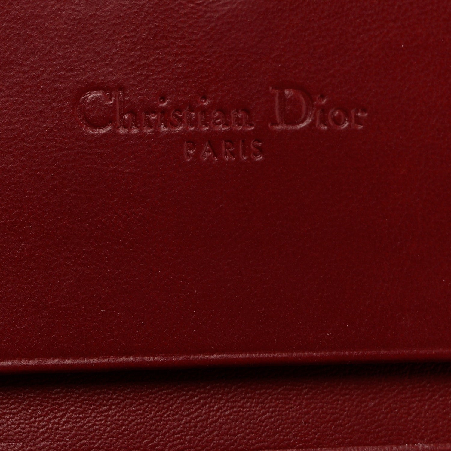 Christian Dior Patent Cannage Mini Lady Dior Wallet Cherry Red 6 of 6