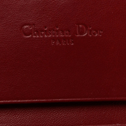 Christian Dior Patent Cannage Mini Lady Dior Wallet Cherry Red 6 of 6