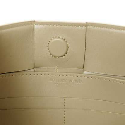 Bottega Veneta Calfskin Maxi Intrecciato Cassette Pouch On Strap Travertine 7 of 11