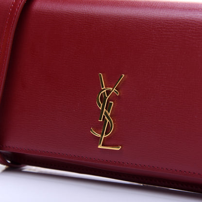 Saint Laurent Smooth Calfskin Monogram Phone Holder Crossbody Opyum Red 9 of 10