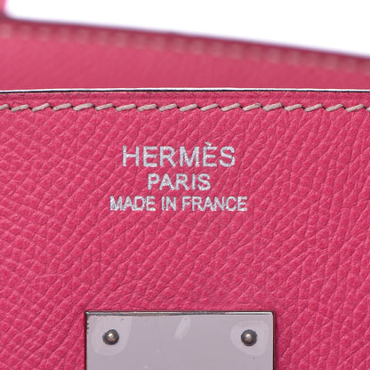 Hermes Epsom Candy Birkin 35 Rose Tyrien Rubis 7 of 41