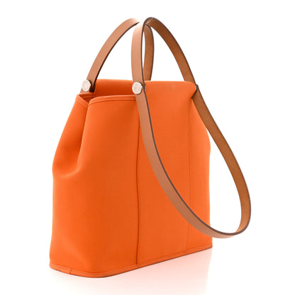Hermes Toile Cabag 32 PM Orange 3 of 13