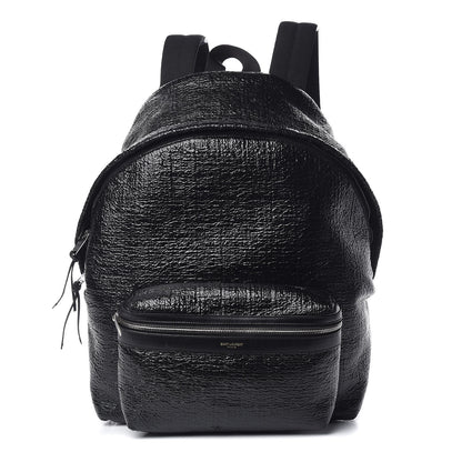 Saint Laurent Coated Canvas Hunting Backpack Black 1 of 20
