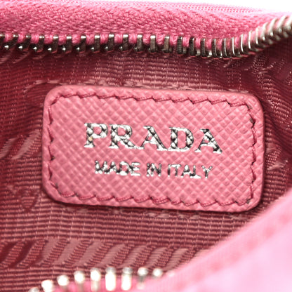 Prada Tessuto Nylon Saffiano Mini Re-Edition 2000 Shoulder Bag Begonia 8 of 11