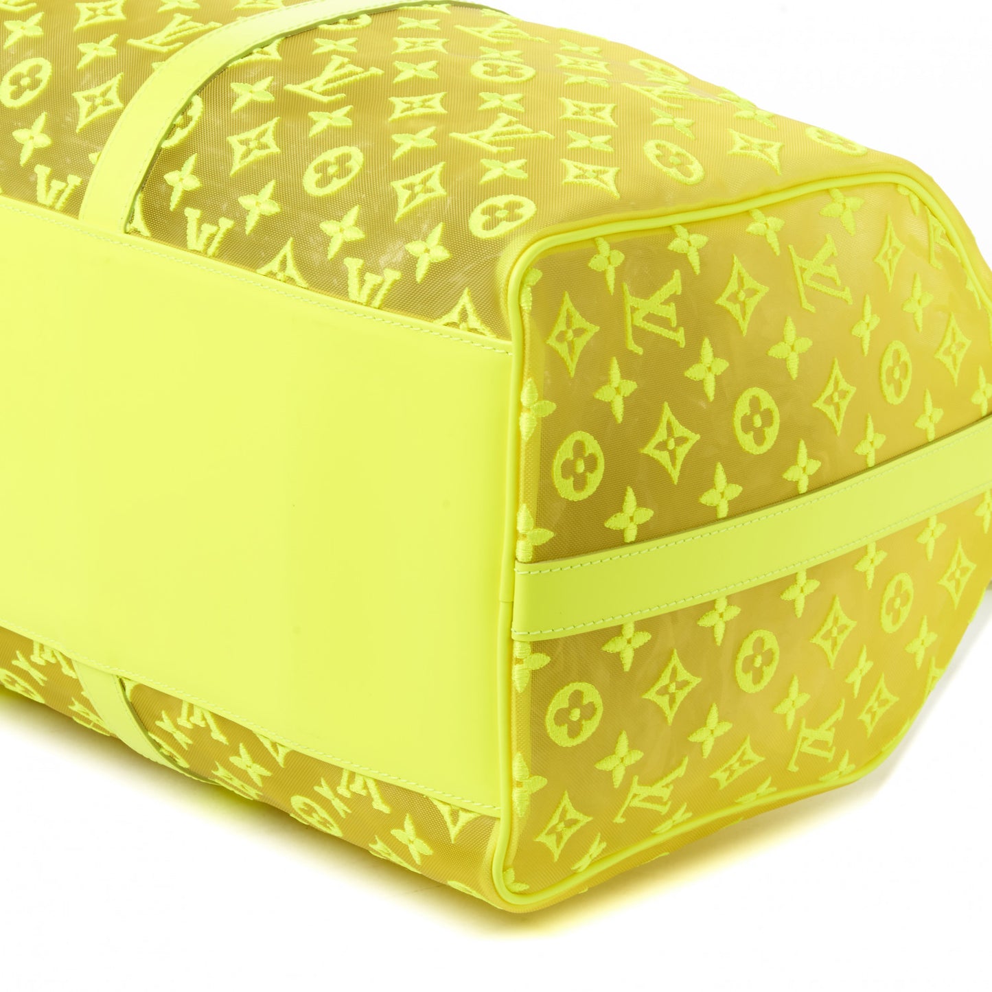 Monogram Fluo See Through Keepall Bandouliere 50 Yellow