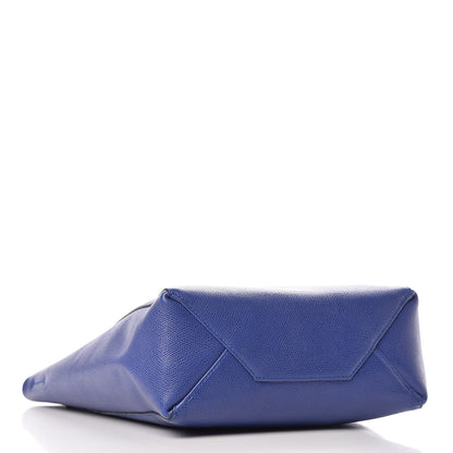 Celine Grained Calfskin Small Vertical Cabas Indigo 4 of 15