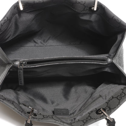 Gucci Nylon Monogram Bamboo Handle Bag Black 7 of 7