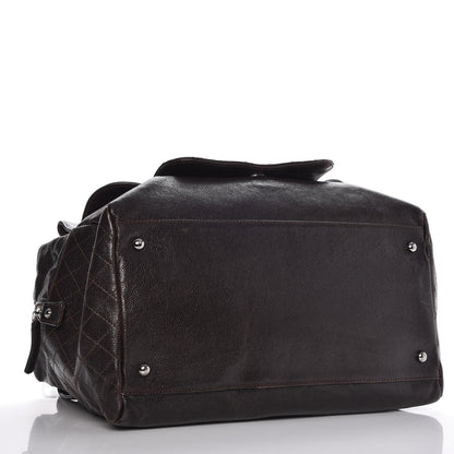 Chanel Glazed Caviar Pocket In The City Tote Brown 4 of 7