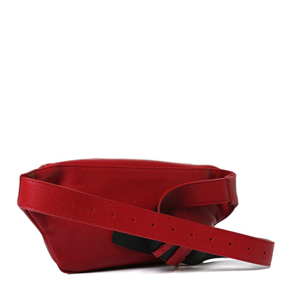 Saint Laurent Grain De Poudre Monogram Belt Bag Rouge Eros 3 of 14