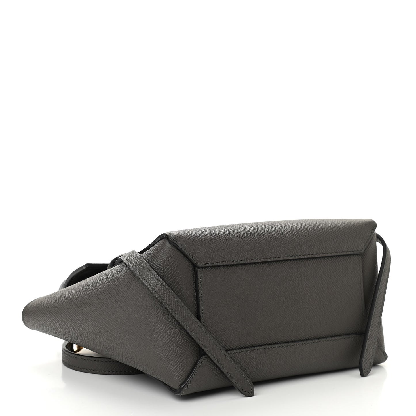 Grained Calfskin Nano Belt Bag Grey