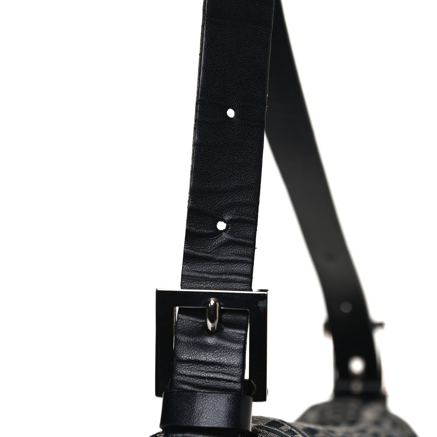 Fendi Zucchino Mama Baguette Navy 16 of 17