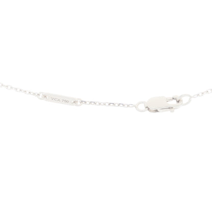 Van Cleef & Arpels 18K White Gold Turquoise Sweet Alhambra Butterfly Pendant Necklace 4 of 5