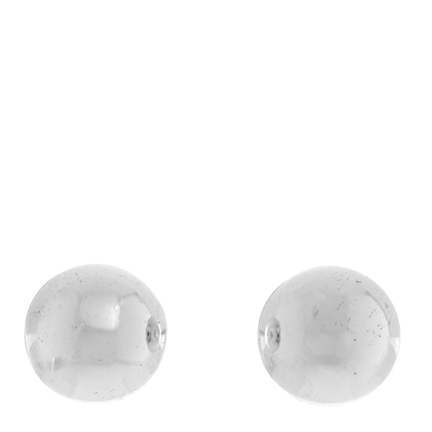 Tiffany Sterling Silver 10mm HardWear Ball Earrings 1 of 6