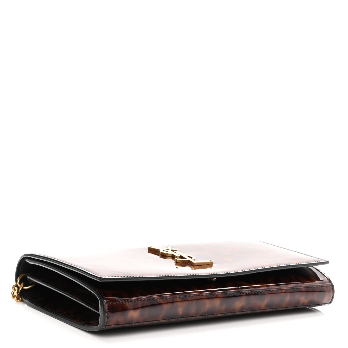 Patent Monogram Chain Wallet Tortoiseshell