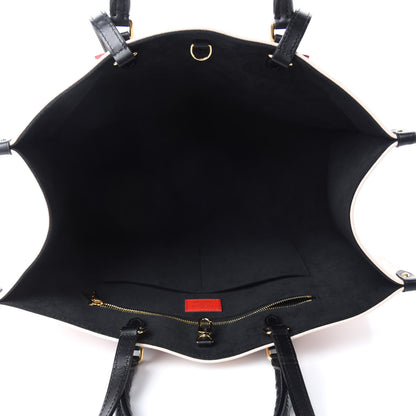 Louis Vuitton Empreinte Monogram Giant Crafty Onthego GM Creme Black 5 of 13