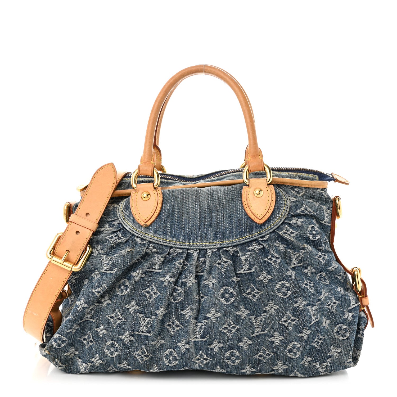 Louis Vuitton Denim Neo Cabby MM Blue 1 of 15