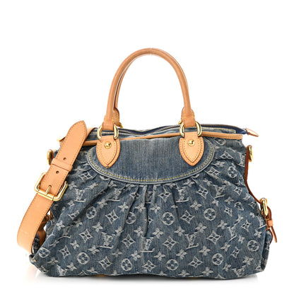 Louis Vuitton Denim Neo Cabby MM Blue 1 of 15
