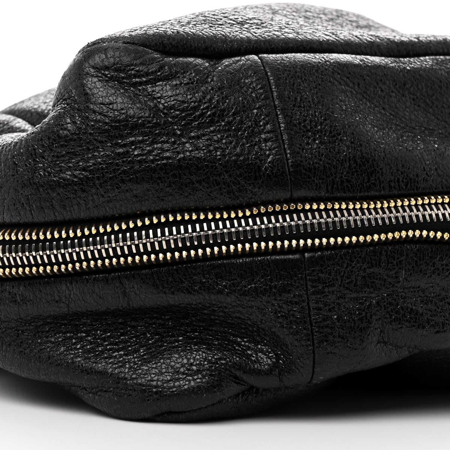 Prada Cervo Lux Side Zipper Tote Black 9 of 10