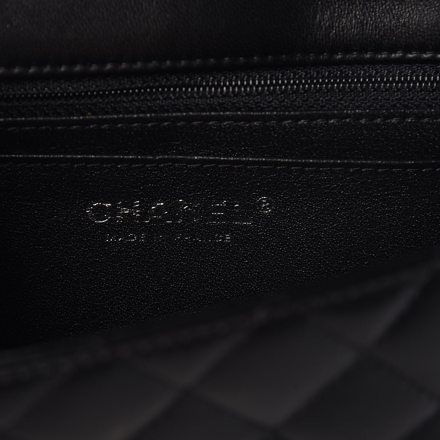 Lambskin Quilted Mini Rectangular Flap Black