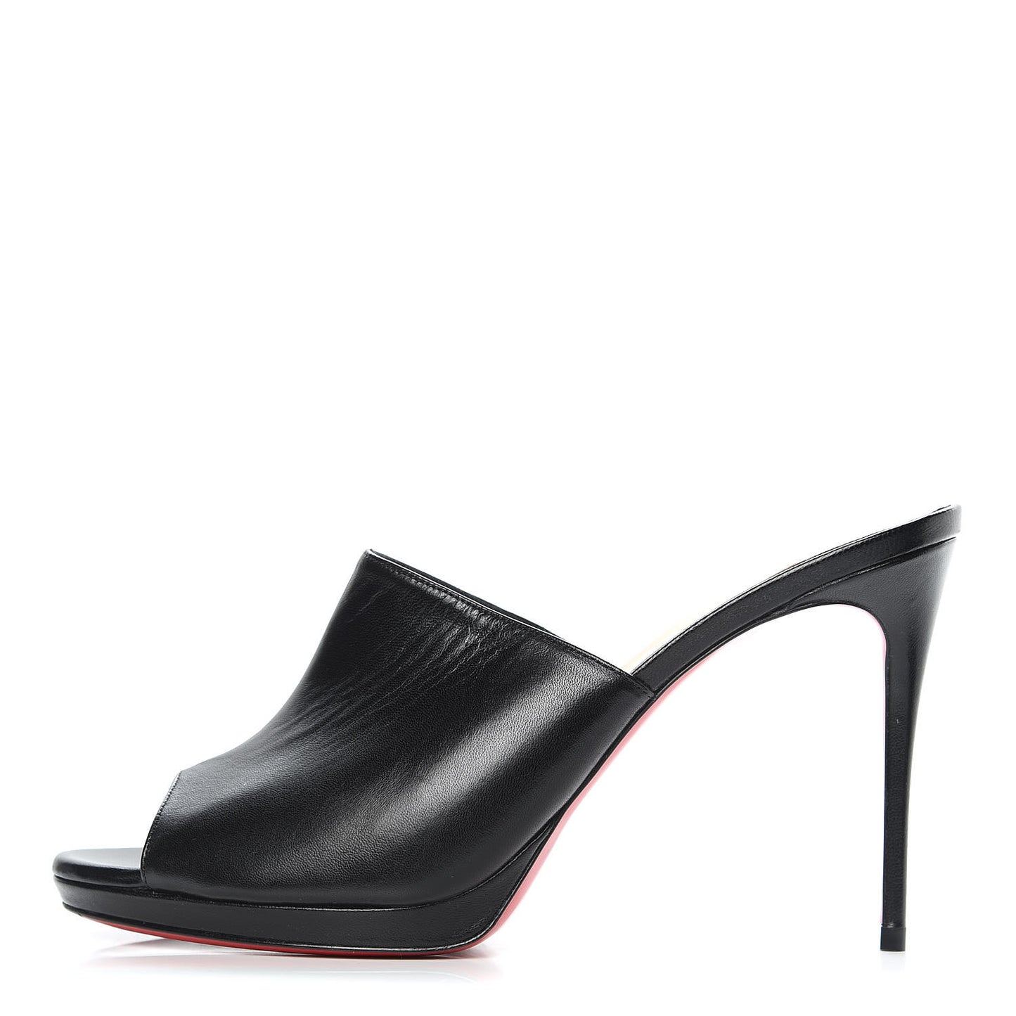 Nappa Pigamule 100 Slide Sandals 40 Black