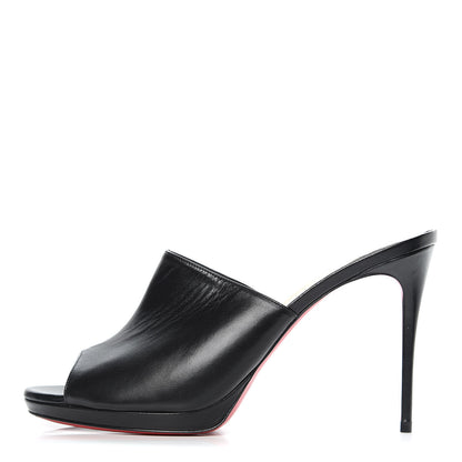 Christian Louboutin Nappa Pigamule 100 Slide Sandals 40 Black 1 of 9
