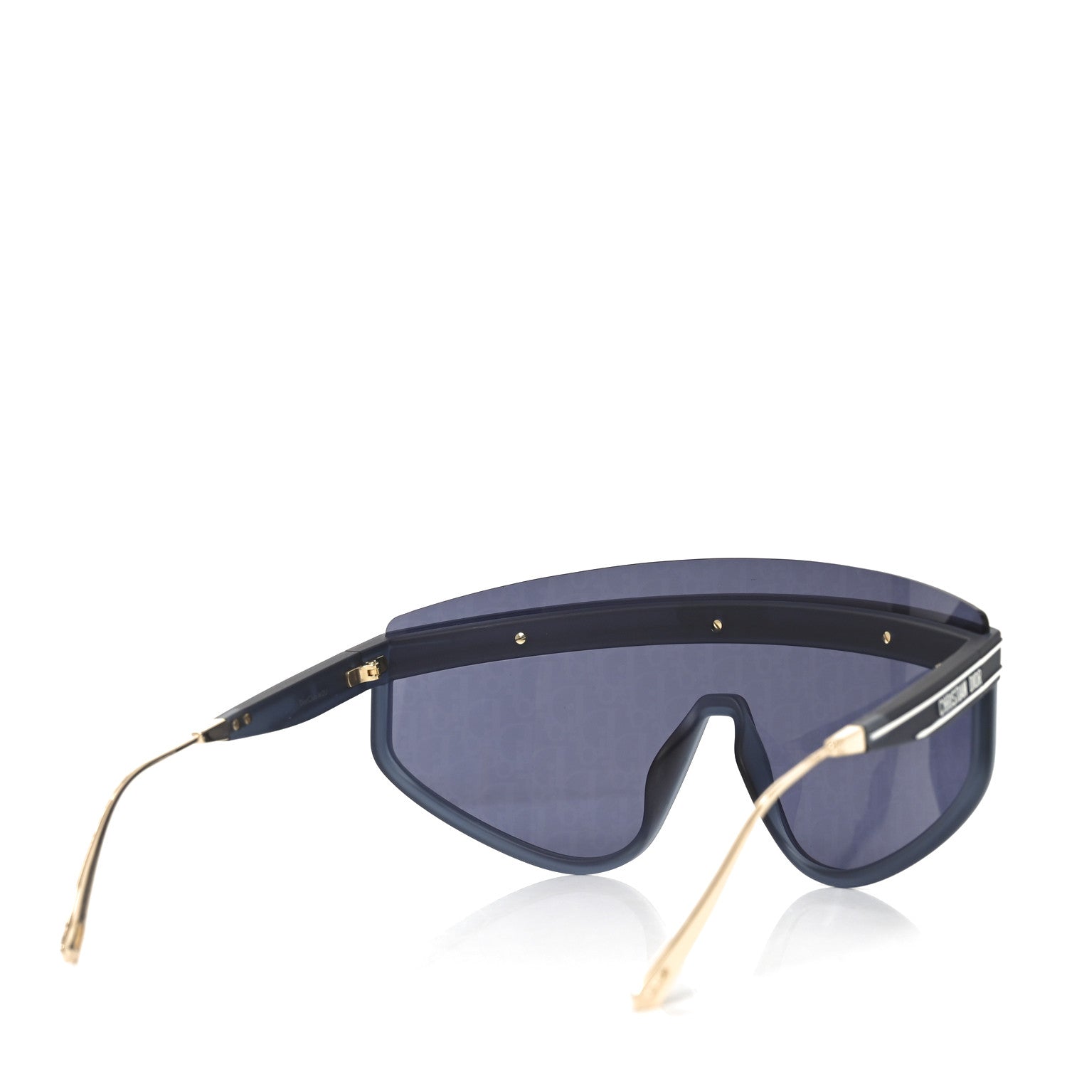 Christian Dior Oblique Mask DiorClub M2U Sunglasses Translucent Blue 4 of 8