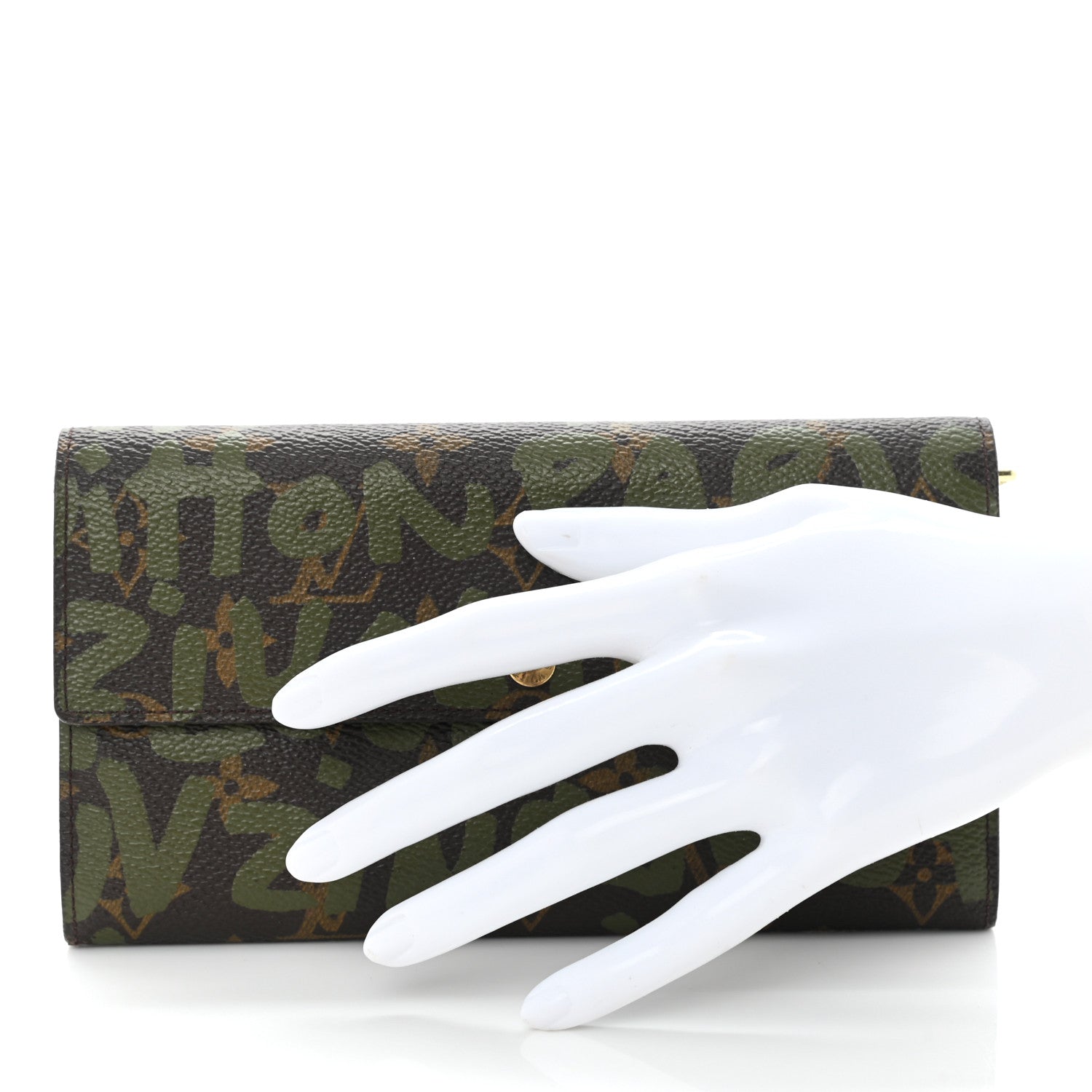 Louis Vuitton Monogram Graffiti Porte-Monnaie Wallet Kaki 2 of 9