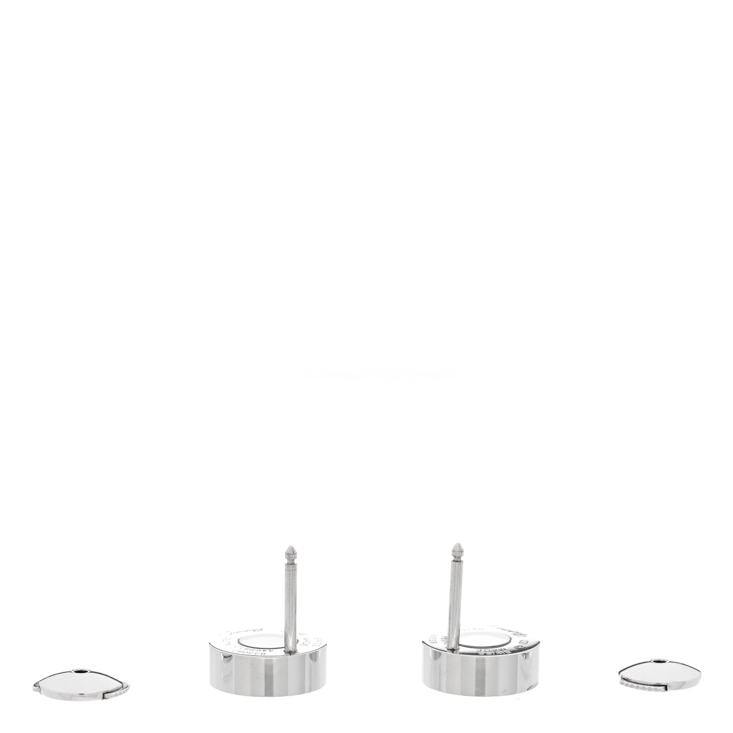 Chopard 18K White Gold Happy Diamonds Icons Round Earrings 3 of 5
