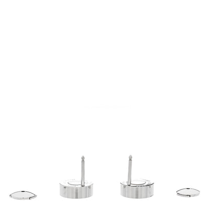 Chopard 18K White Gold Happy Diamonds Icons Round Earrings 3 of 5