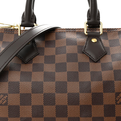 Louis Vuitton Damier Ebene Speedy Bandouliere 25 7 of 10