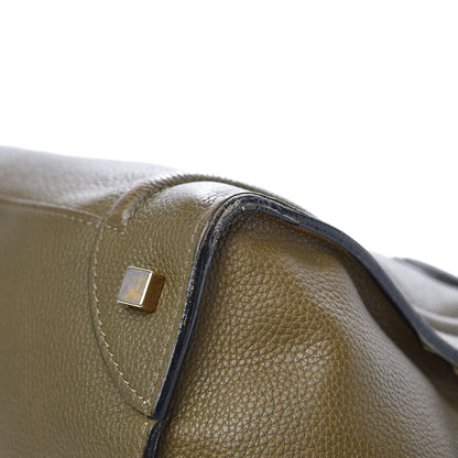 Celine Drummed Calfskin Mini Luggage Jungle 16 of 19