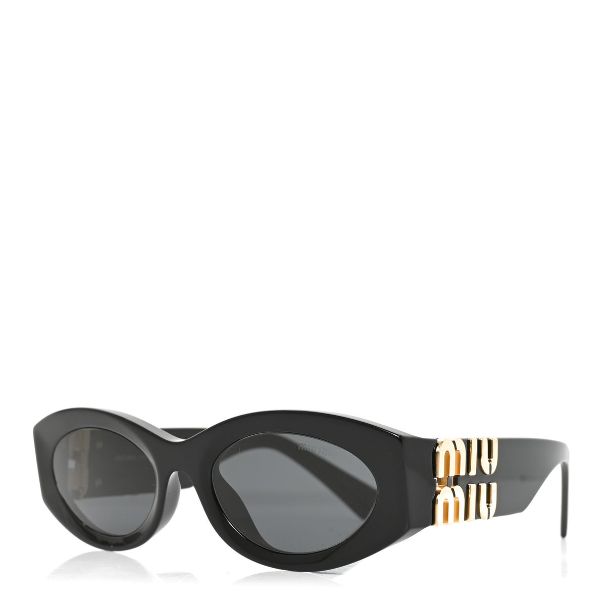 Acetate Oval Glimpse Sunglasses SMU11W Black