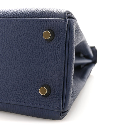 Hermes Togo Kelly Retourne 25 Bleu Saphir 9 of 10