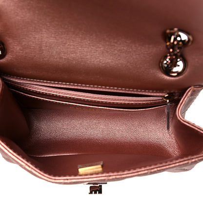 Chanel Metallic Grained Calfskin Quilted 2.55 Reissue Mini Flap Copper Pink 5 of 10