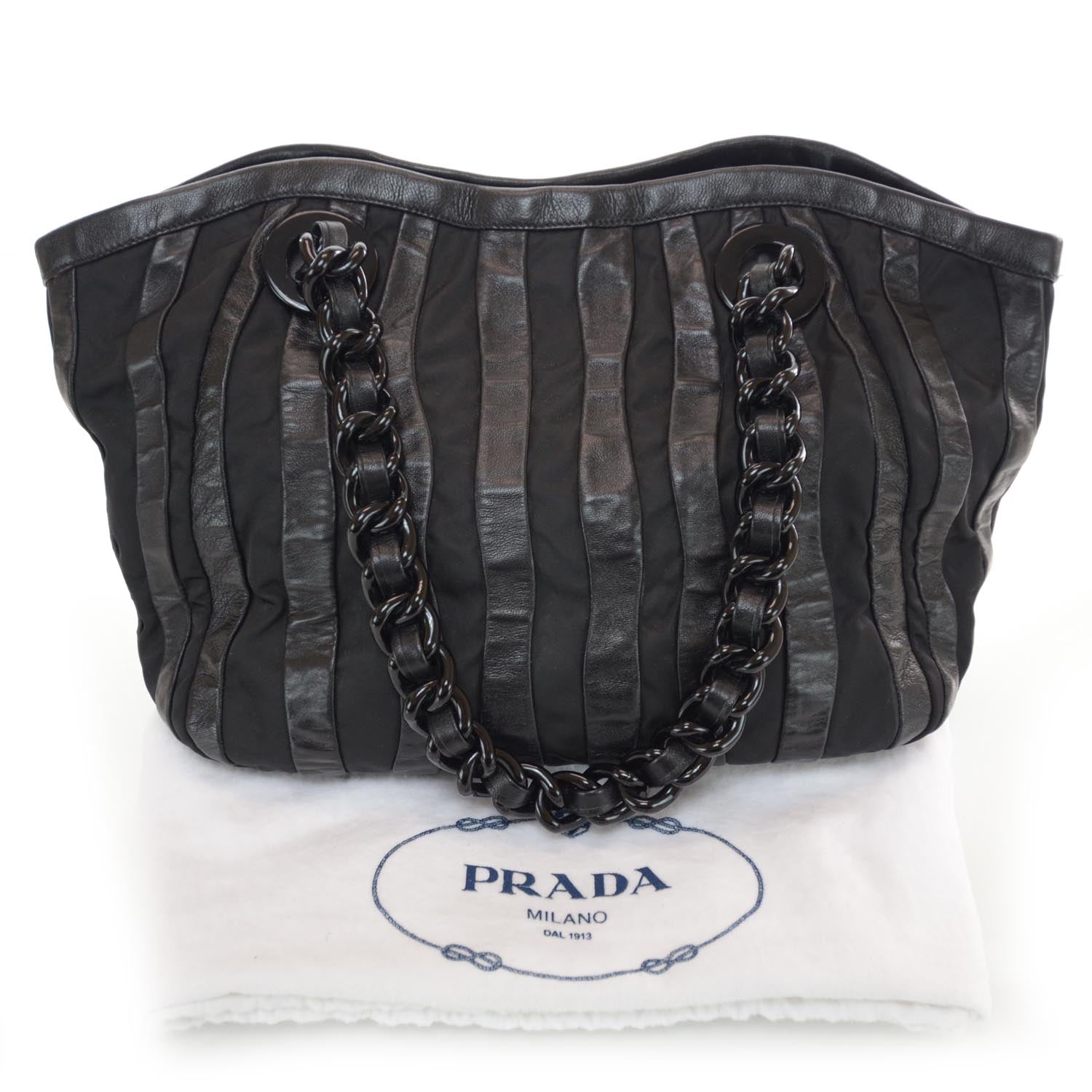 Prada Tessuto Nappa Mordore Tote Black 3 of 9