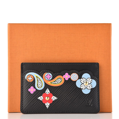 Louis Vuitton Epi Flower Remix Card Holder Black 7 of 7