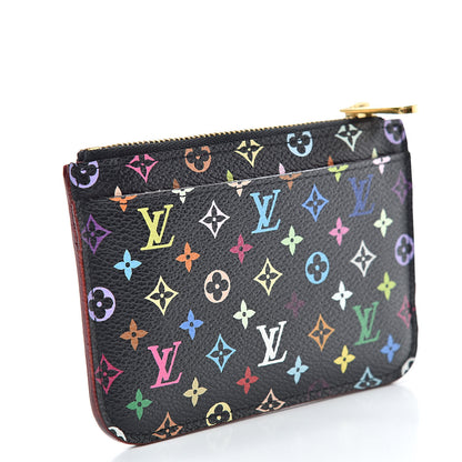 Louis Vuitton Monogram Multicolor Key Pouch Black Grenade 3 of 9