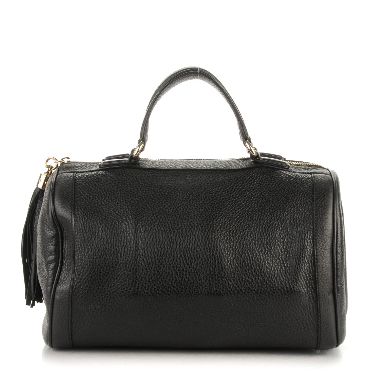 Gucci Pebbled Calfskin Medium Soho Boston Black 1 of 11