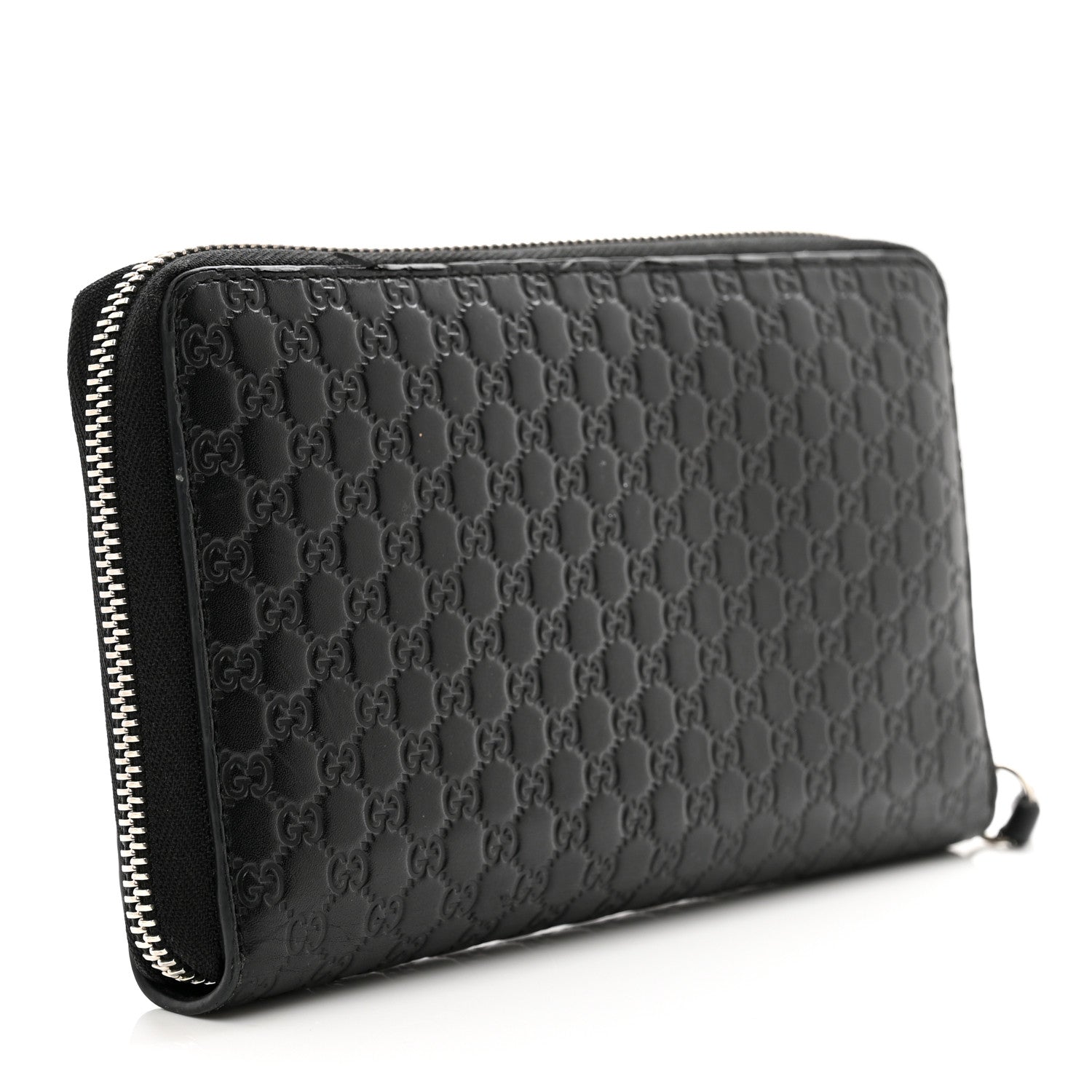 Gucci Microguccissima Large Zip Around Organizer Wallet Black 3 of 11