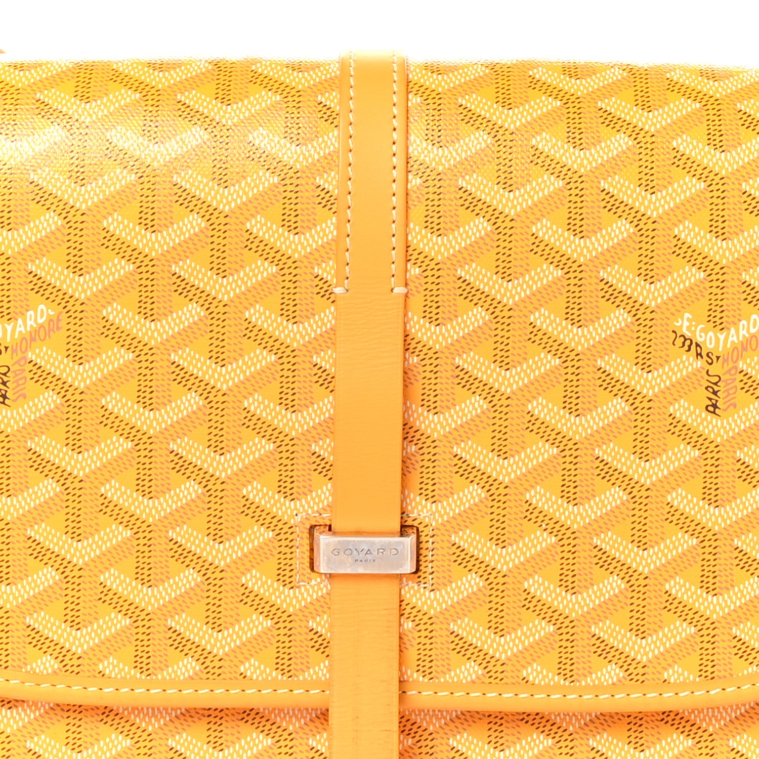 Goyard Goyardine Belvedere II MM Messenger Bag Yellow 7 of 10