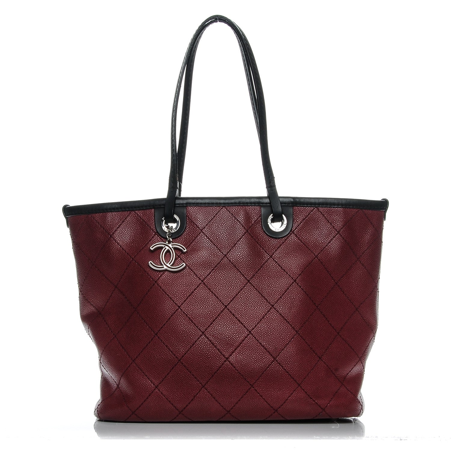 Chanel Grained Calfskin Shopping Fever Tote Red 1 of 11