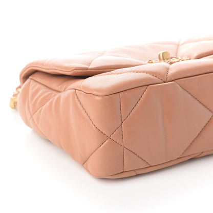 Chanel Lambskin Quilted Medium Chanel 19 Flap Brown 8 of 9
